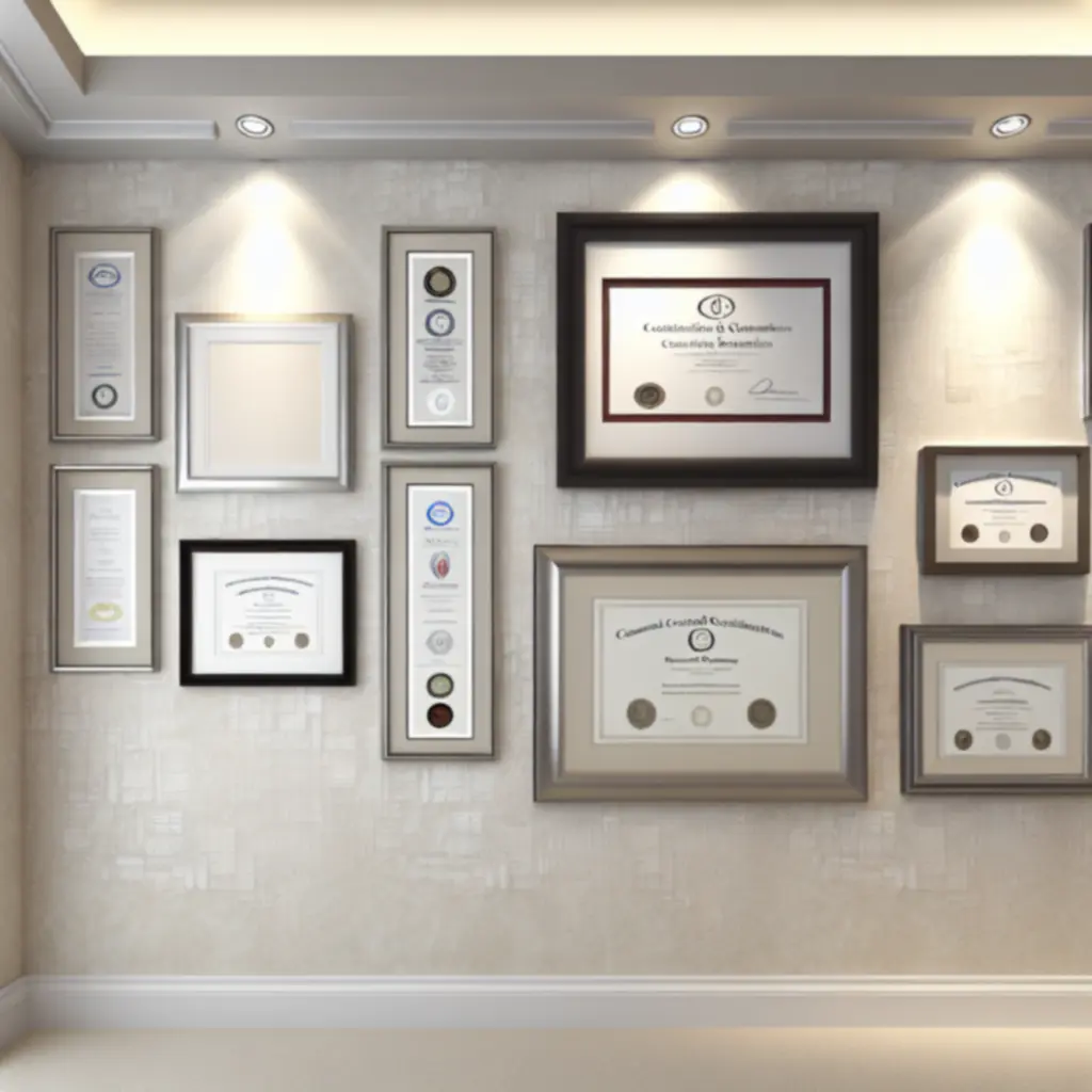 Tanúsítványok és díjak bemutatója