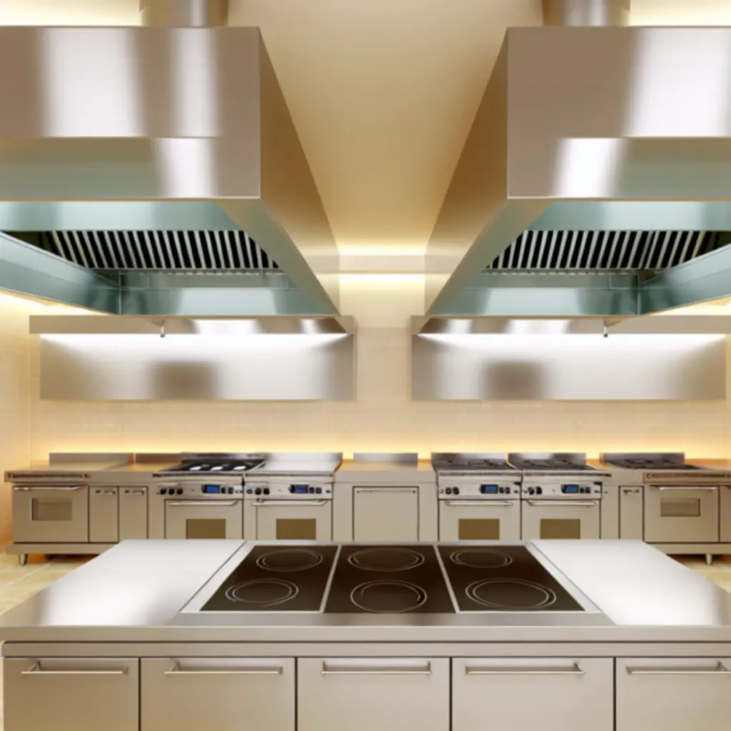 Chef Marcus Chen professzionális konyhája precíziós indukciós főzőlapokkal