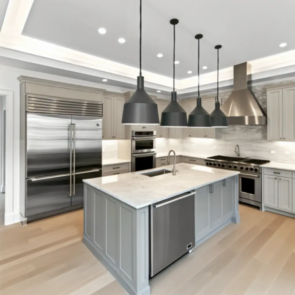 Befejezett konyhai projekt