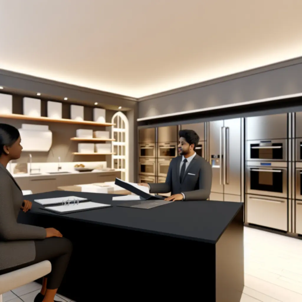 Szakértői konzultáció a prémium showroomban