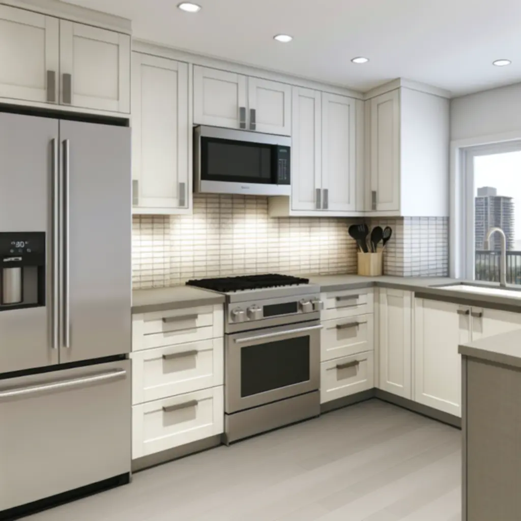 A Patterson felújítás oszlopos hűtőszekrényekkel és moduláris főzőlap konfigurációkkal