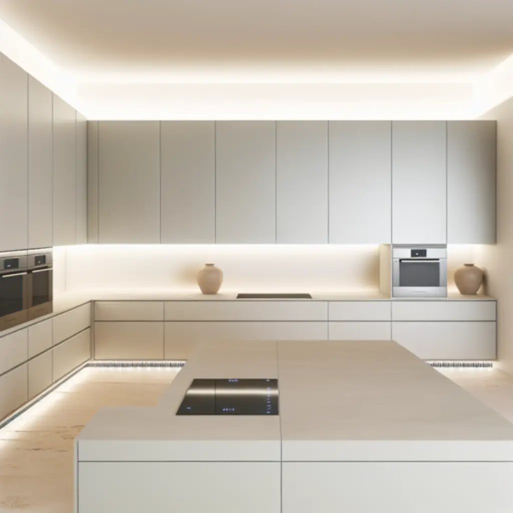 Minimalista konyha Miele sütőkkel és indukciós főzőlapokkal